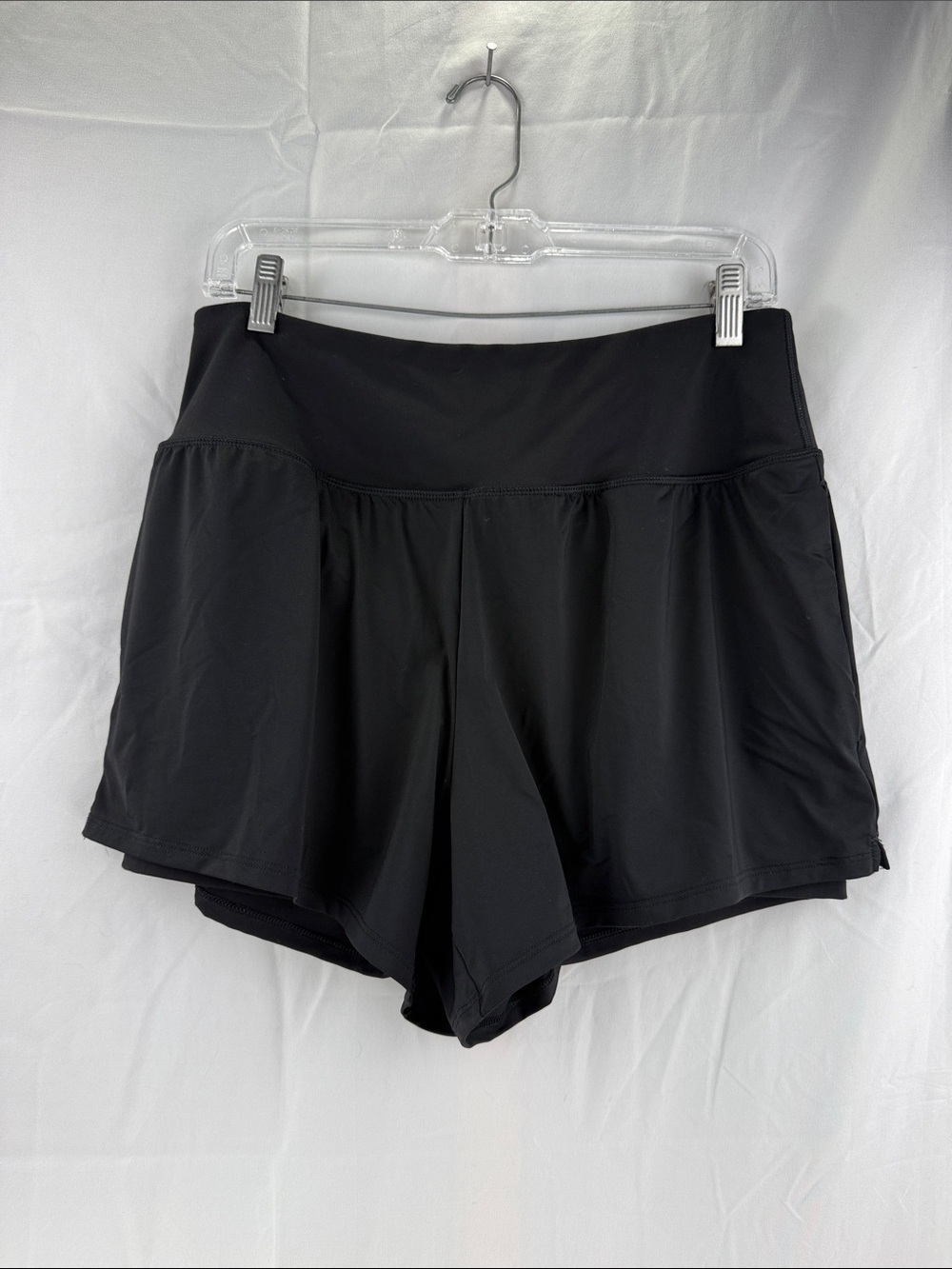 Spyder Active Women’s Size Large Black Lined Stretch Athletic Shorts W/ Pockets